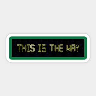 this is the way Sticker